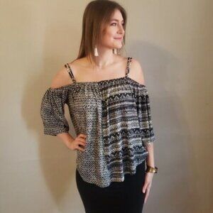 Anthropologie Deletta tank top swing knit boho hip